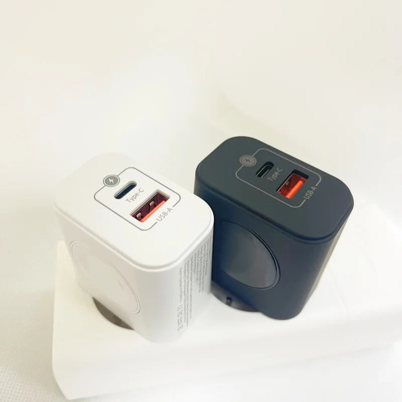3-in-1 Wireless Charger | iPhone, Apple Watch, 20W PD + 18W USB-A Fast Charging