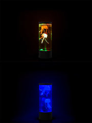 Ocean Night Light with Floating Jellyfish - Aquarium Mood Lamp for Bedroom, Calming Desktop Decor Gift Home Decoration