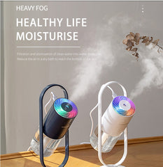 MistGlow™ Magic Shadow Night Light Humidifier | RGB Projection + Cool Mist