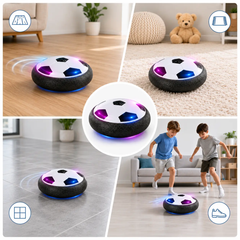 Hover Soccer Ball | Indoor Floating Football with LED Lights, Air Cushion