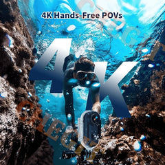 4K Wifi 1080P POV Magnetic Mini Action Camera Pocket Video Vlog Cam Helmet Motorcycle Bicycle Sports Holder Mount Recorder