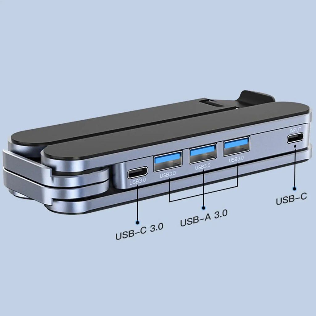 Laptop Stand Docking Station Ventilated Cooling Multiple Ports USB Tablet Support Portable Laptop Holder for Home Office Playing