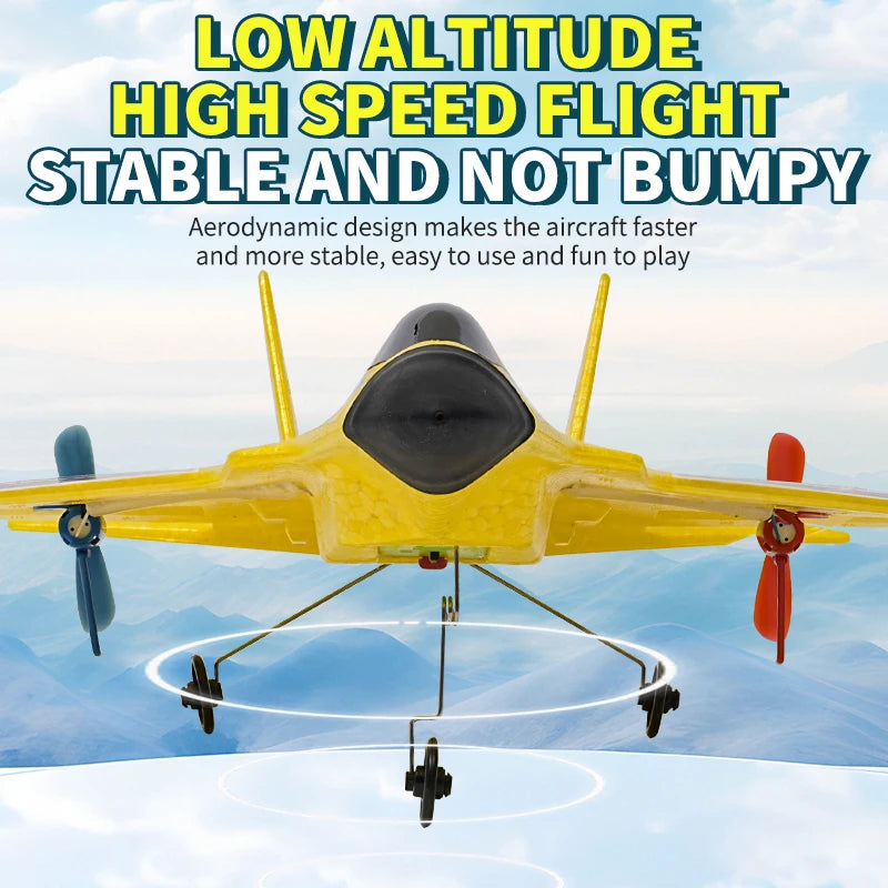 KF803 RC Plane 2.4G with LED Lights RC Flying Model Glider Remote Control Vertical Plane EPP Foam Toy Airplane Gifts for Holiday