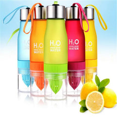 650Ml Sport Bottle H20 Plastic Fruit Infusion Bottle Infuser Drink Outdoor Sports Juice Lemon Portable Bike Travel Water Bottle