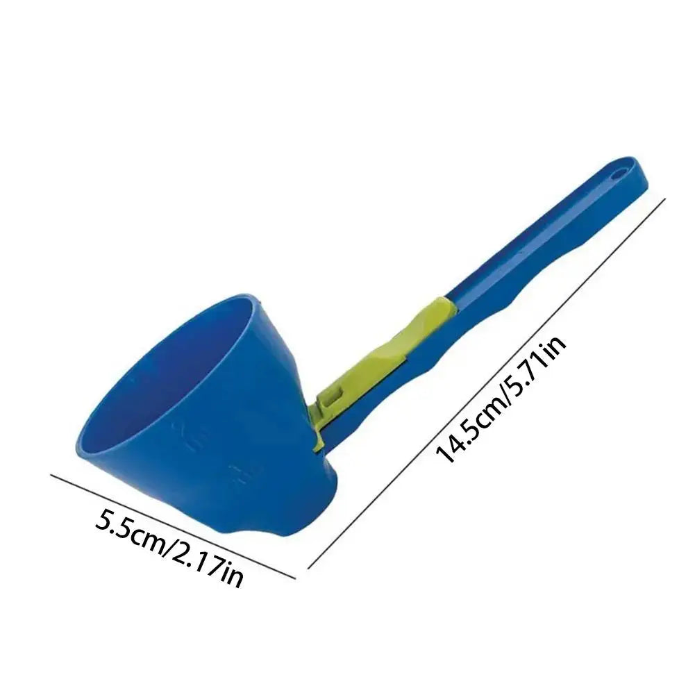 Mess-Free Protein Powder Scoop | Sliding Funnel Scoop, Leak-Proof Dispenser