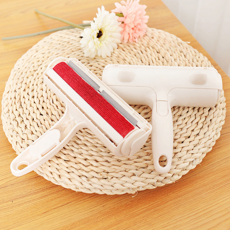 Roller brush pet gluer hair cleaner