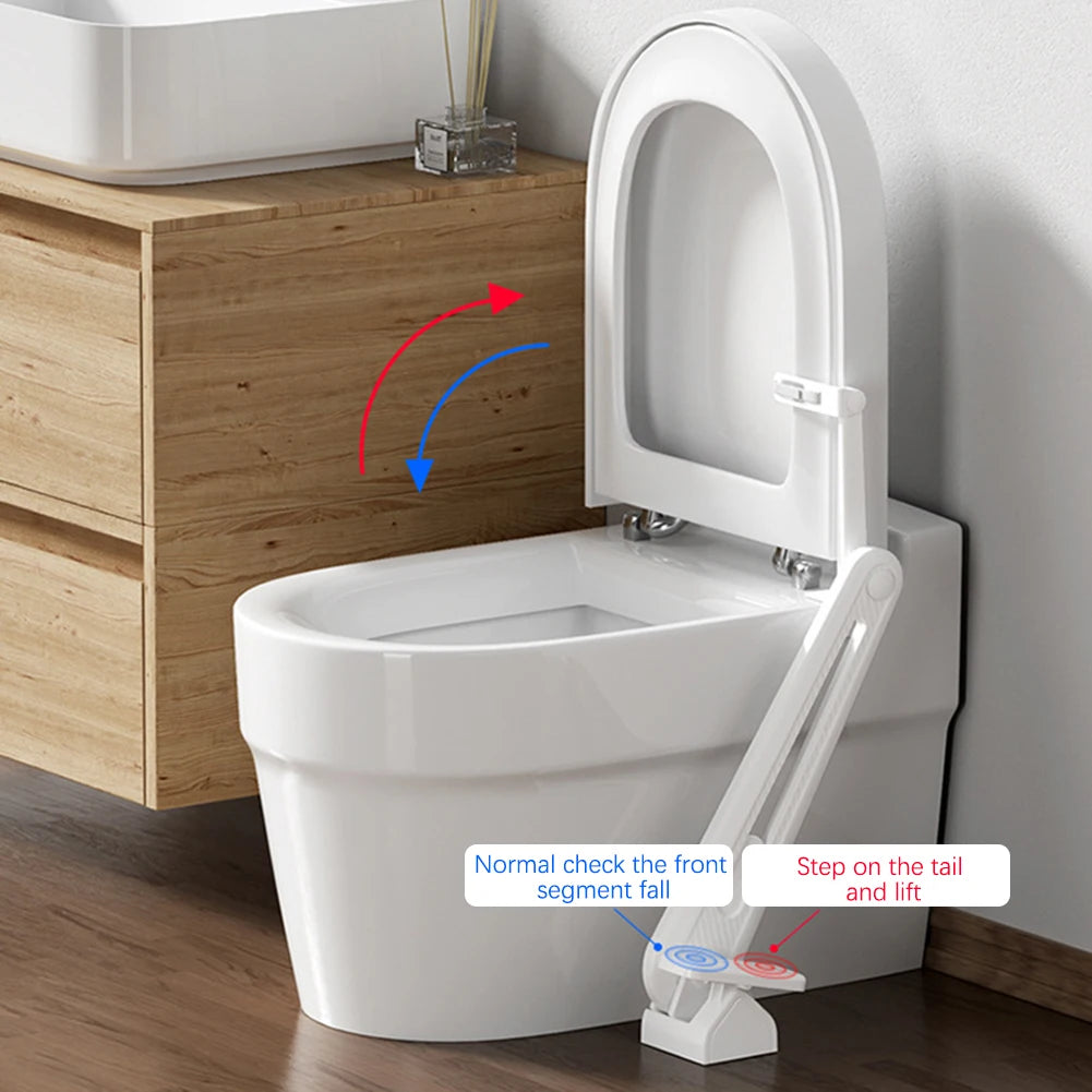 Foot-Operated Toilet Seat Lifter | Hands-Free, No-Touch, 5-Minute Install