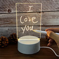 GlowNote™ LED Acrylic Message Board Night Light