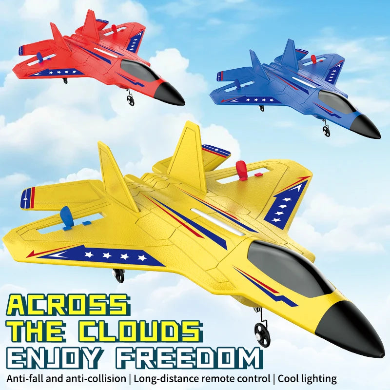 KF803 RC Plane 2.4G with LED Lights RC Flying Model Glider Remote Control Vertical Plane EPP Foam Toy Airplane Gifts for Holiday