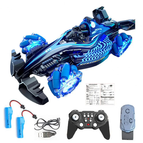 2.4Ghz Remote Control Drift Car with Spray Music Light High Speed Four-Wheels Drive Electric Racing Car RC Stunt Vehicle