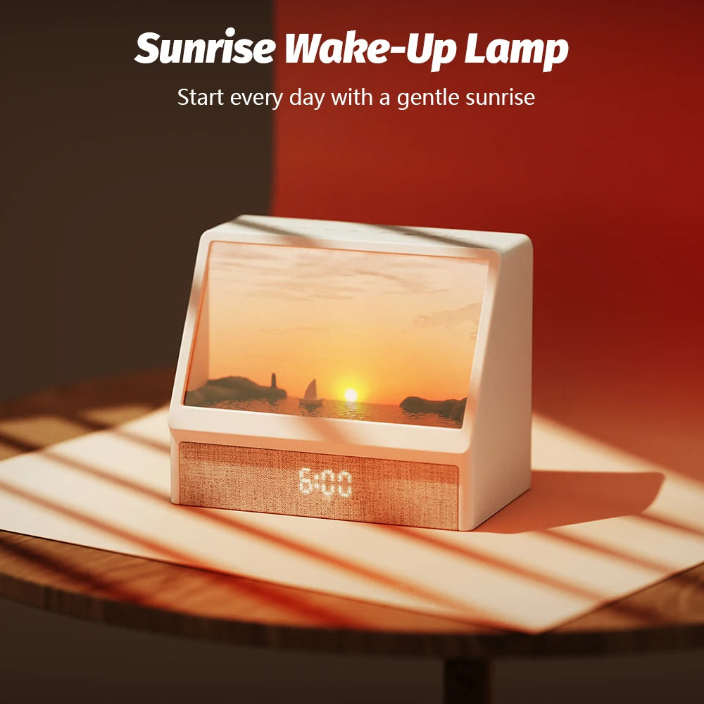 Sunrise Alarm Clock | Wake Up Gently, Bluetooth Speaker + White Noise, 12 Sounds