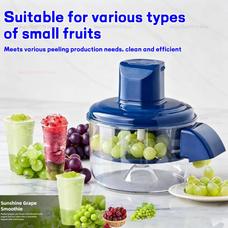 Electric Fruit Peeler | Automatic Grape, Cherry Tomato & Small Fruit Peeling Machine