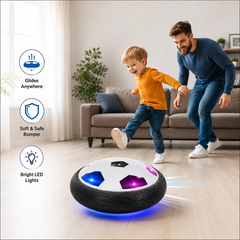 Hover Soccer Ball | Indoor Floating Football with LED Lights, Air Cushion