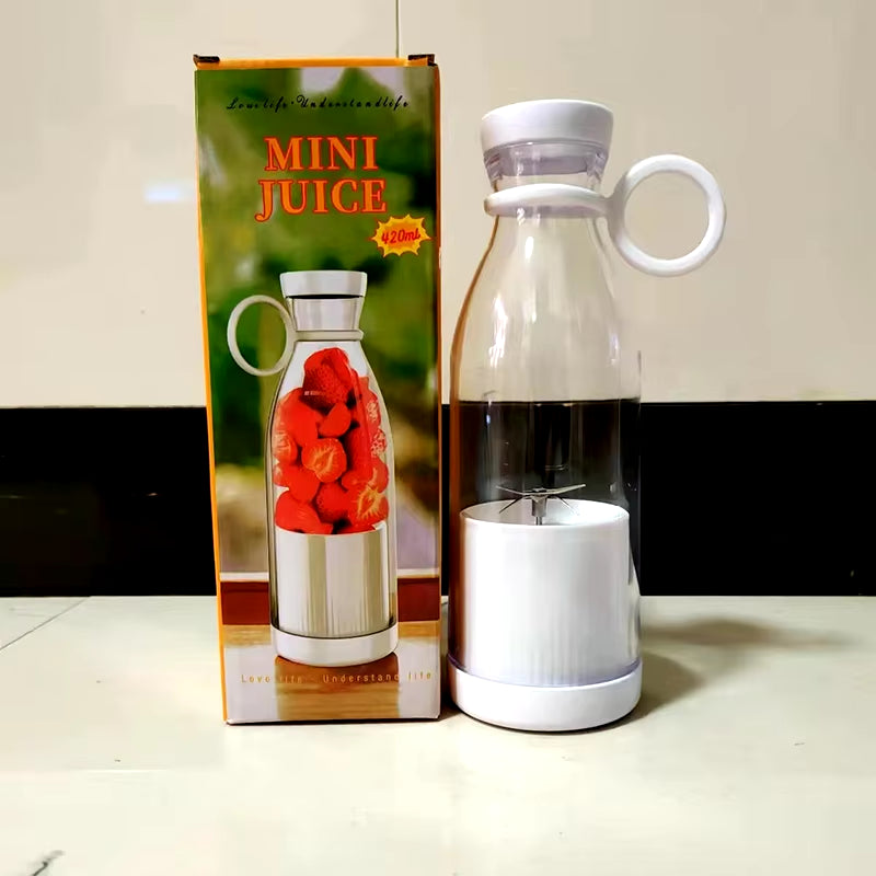 Portable Blender | Smoothies in 30 Seconds, USB Rechargeable, 420ML Travel Bottle