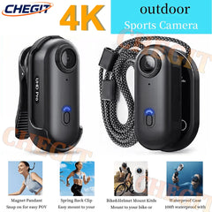 4K Wifi 1080P POV Magnetic Mini Action Camera Pocket Video Vlog Cam Helmet Motorcycle Bicycle Sports Holder Mount Recorder