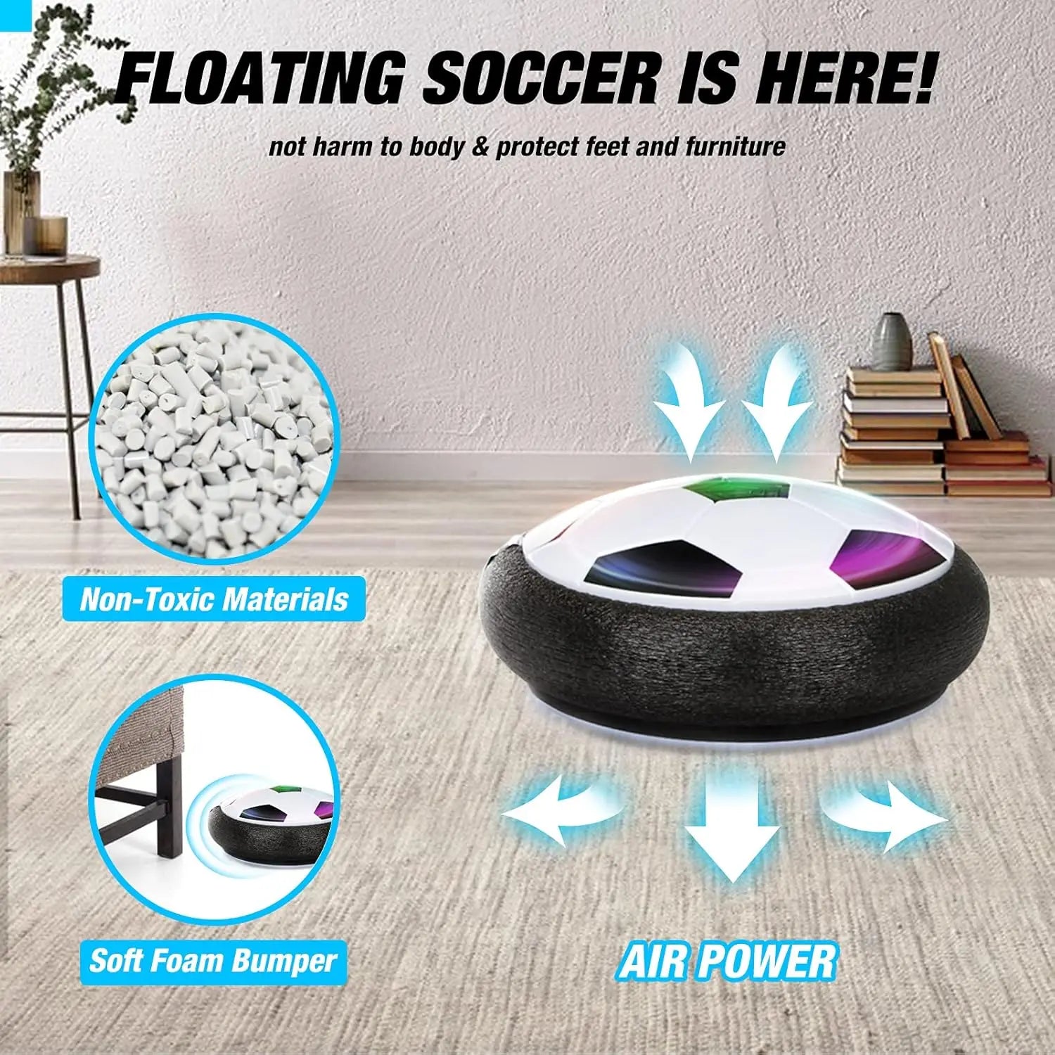 Suspension Football Electric Children'S Toys Parent-Child Interaction Boys and Girls Indoor Sports Ball Toys Air Cushion Soccer