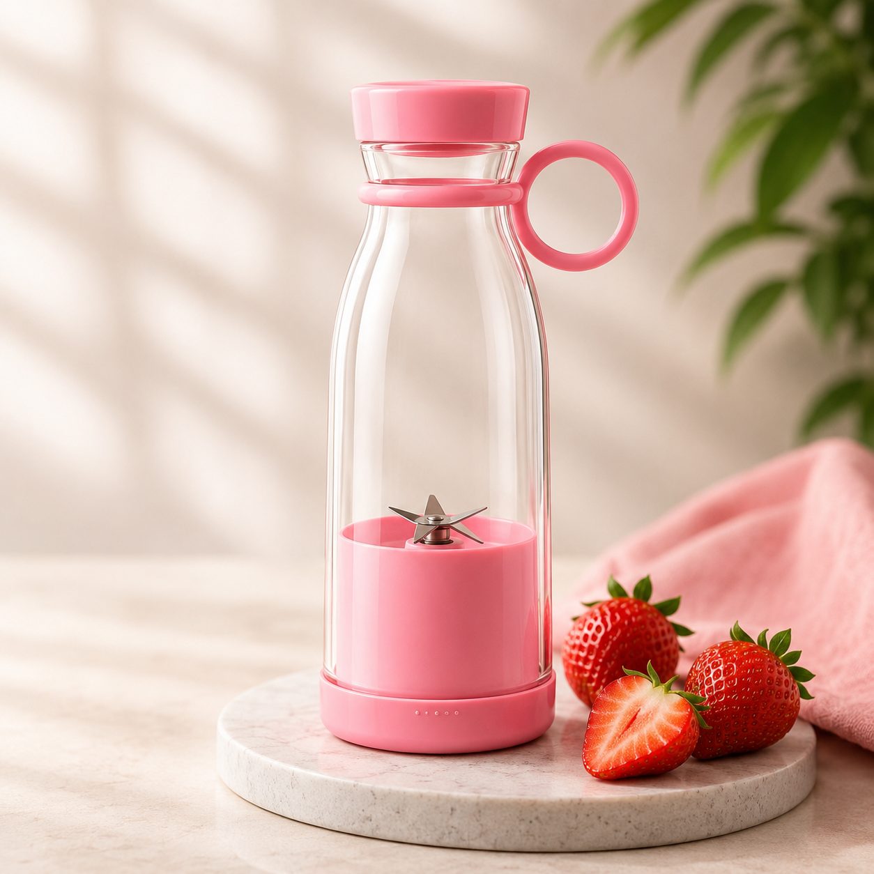 Portable Blender | Smoothies in 30 Seconds, USB Rechargeable, 420ML Travel Bottle