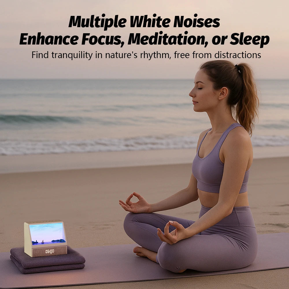 Sunrise Alarm Clock | Wake Up Gently, Bluetooth Speaker + White Noise, 12 Sounds