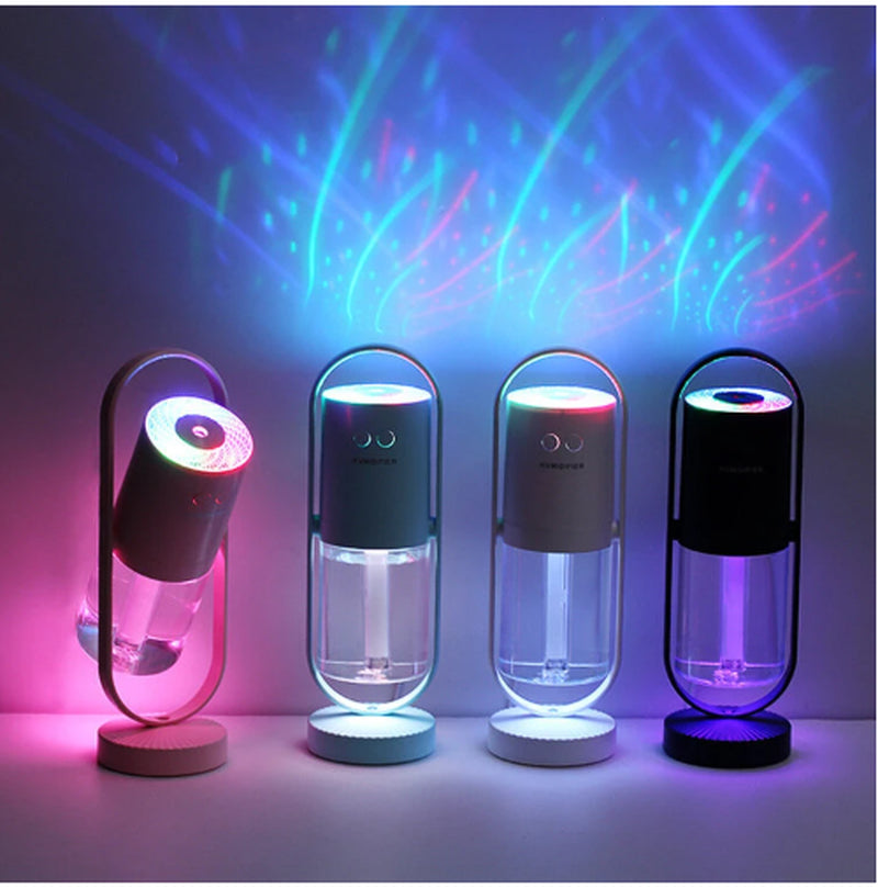 MistGlow™ Magic Shadow Night Light Humidifier | RGB Projection + Cool Mist