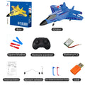 KF803 RC Plane 2.4G with LED Lights RC Flying Model Glider Remote Control Vertical Plane EPP Foam Toy Airplane Gifts for Holiday