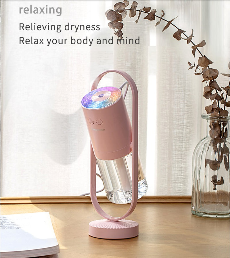 MistGlow™ Magic Shadow Night Light Humidifier | RGB Projection + Cool Mist