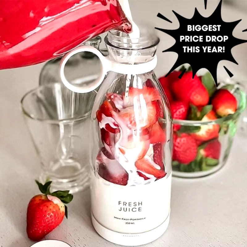 Portable Blender | Smoothies in 30 Seconds, USB Rechargeable, 420ML Travel Bottle